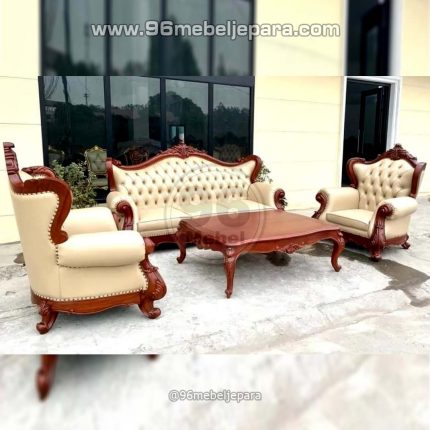 Kursi Sofa Mewah Ukiran Jepara